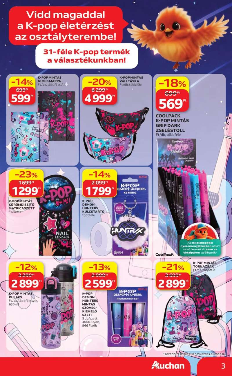 Auchan Auchan Iskolakezdés ajánlatok 3 oldal