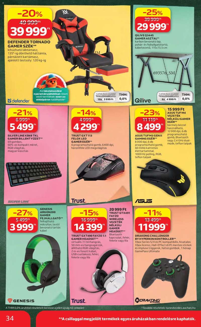 Auchan Auchan Iskolakezdés ajánlatok 34 oldal