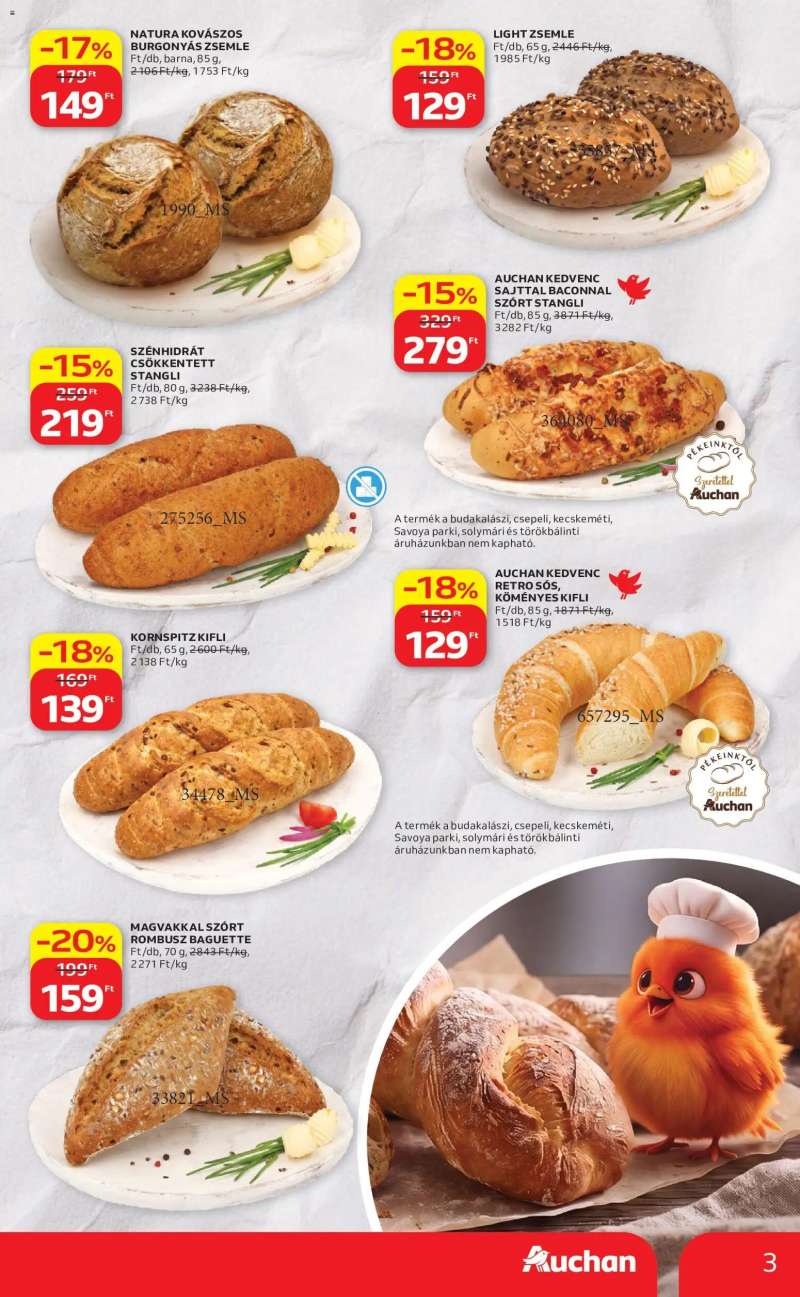 Auchan Auchan Pékség ajánlataink 3 oldal