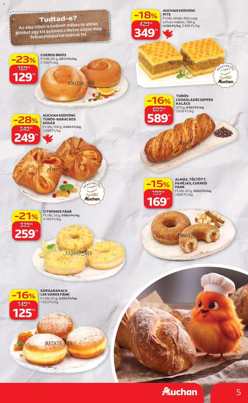 Auchan Auchan Pékség ajánlataink 5 oldal