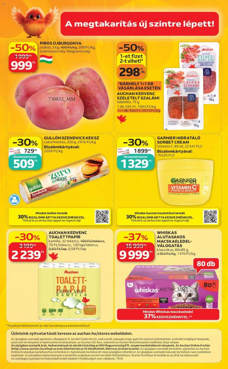 Auchan Auchan Szupermarket akciós újság 16 oldal