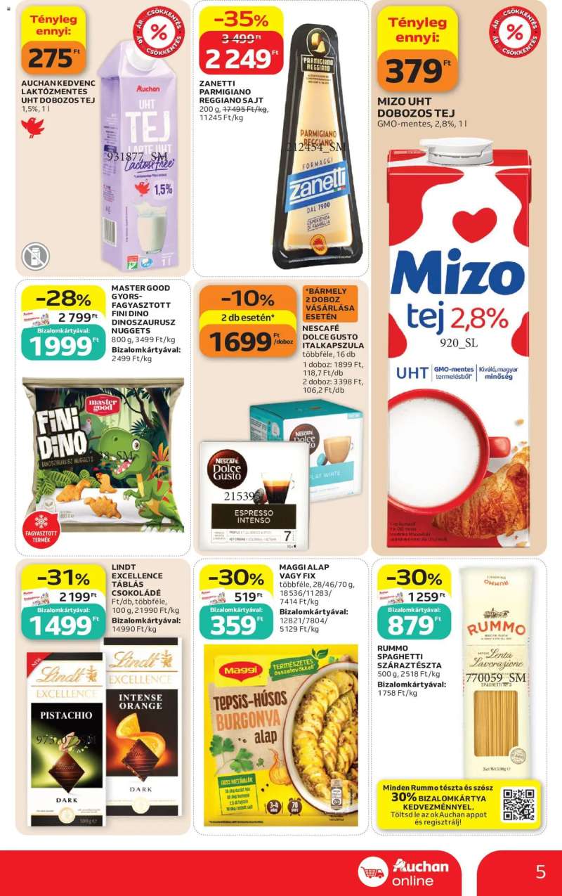 Auchan Auchan Szupermarket akciós újság 5 oldal