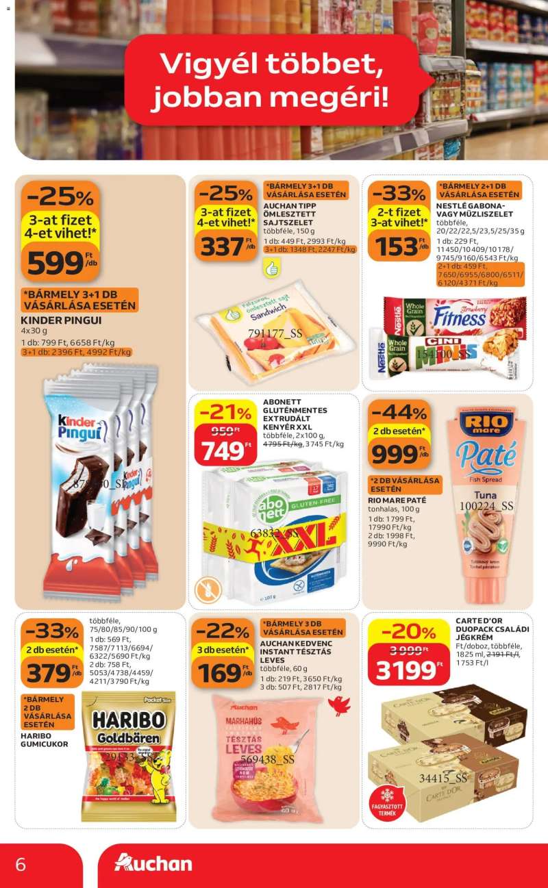 Auchan Auchan Szupermarket akciós újság 6 oldal