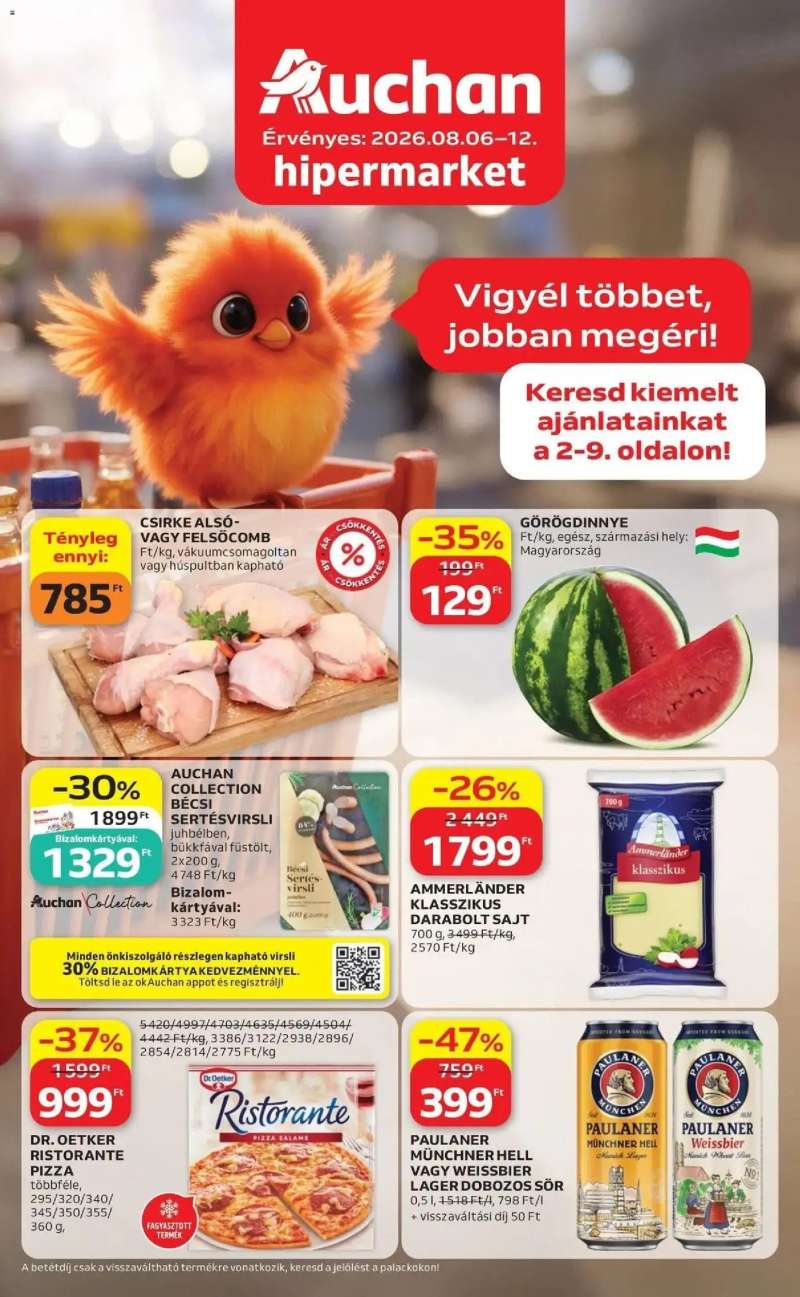 Auchan Auchan újság érvényessége 2026.08.12 -ig 1 oldal
