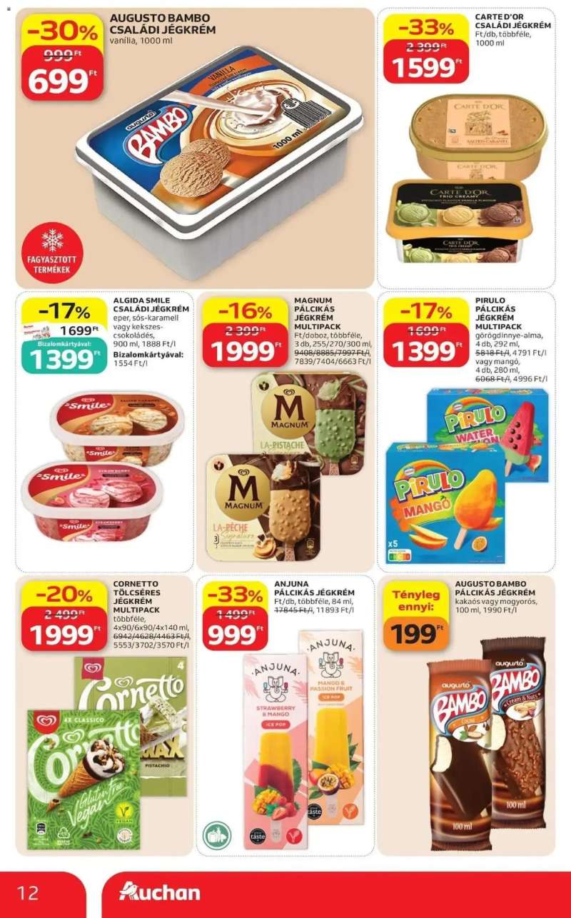 Auchan Auchan újság érvényessége 2026.08.12 -ig 12 oldal