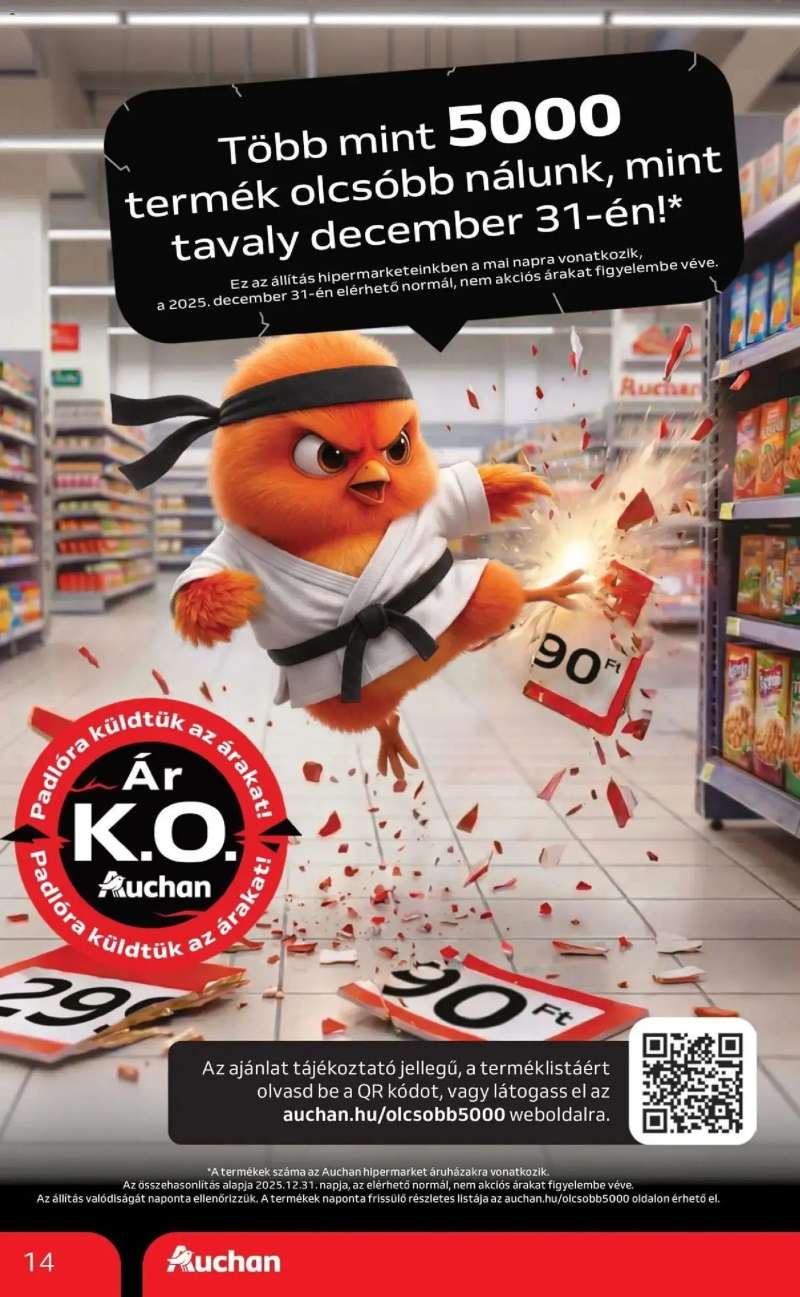 Auchan Auchan újság érvényessége 2026.08.12 -ig 14 oldal