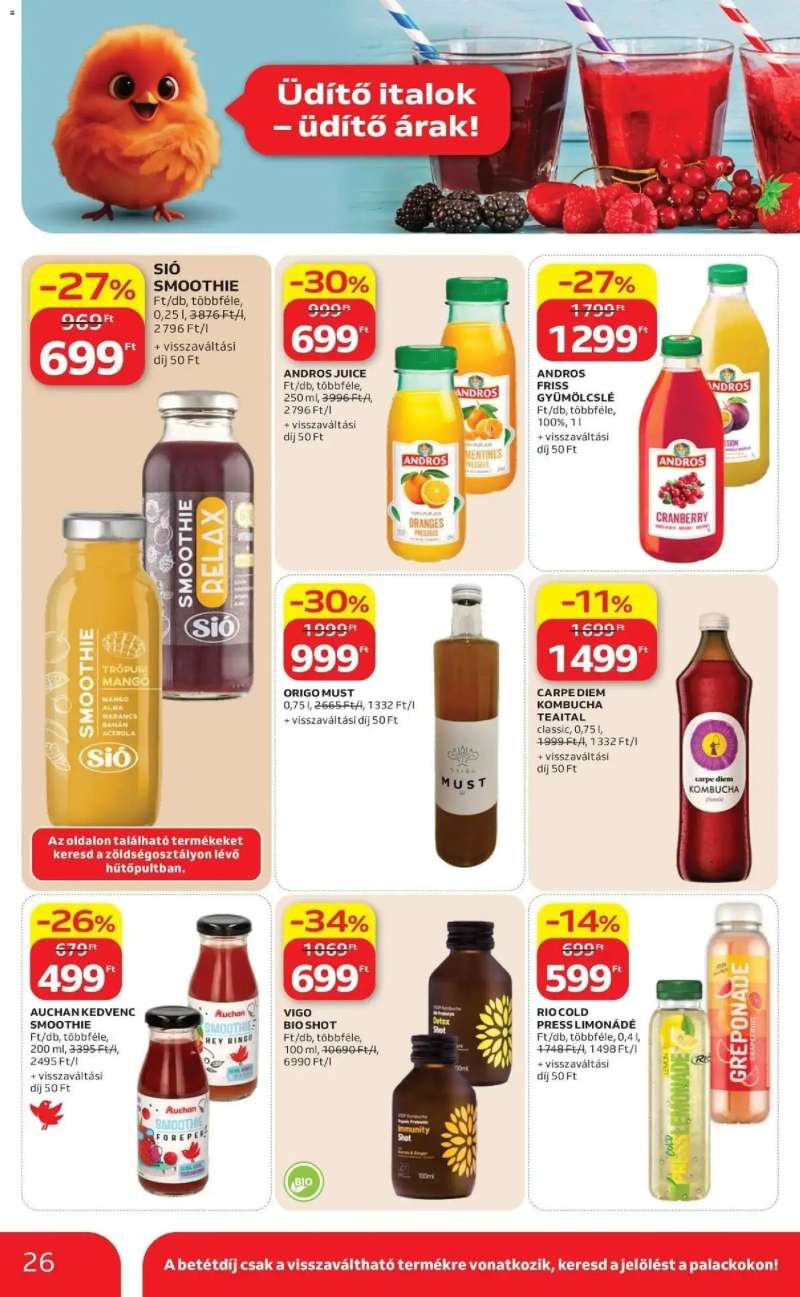 Auchan Auchan újság érvényessége 2026.08.12 -ig 26 oldal