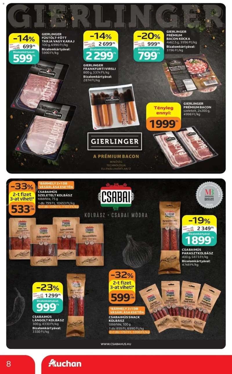 Auchan Auchan újság érvényessége 2026.08.12 -ig 8 oldal