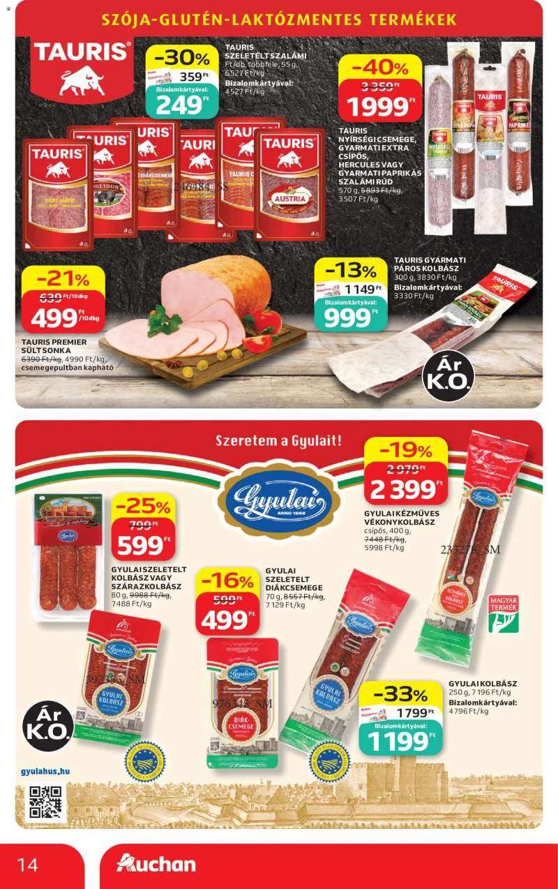 Auchan Auchan akciós újság 14 oldal