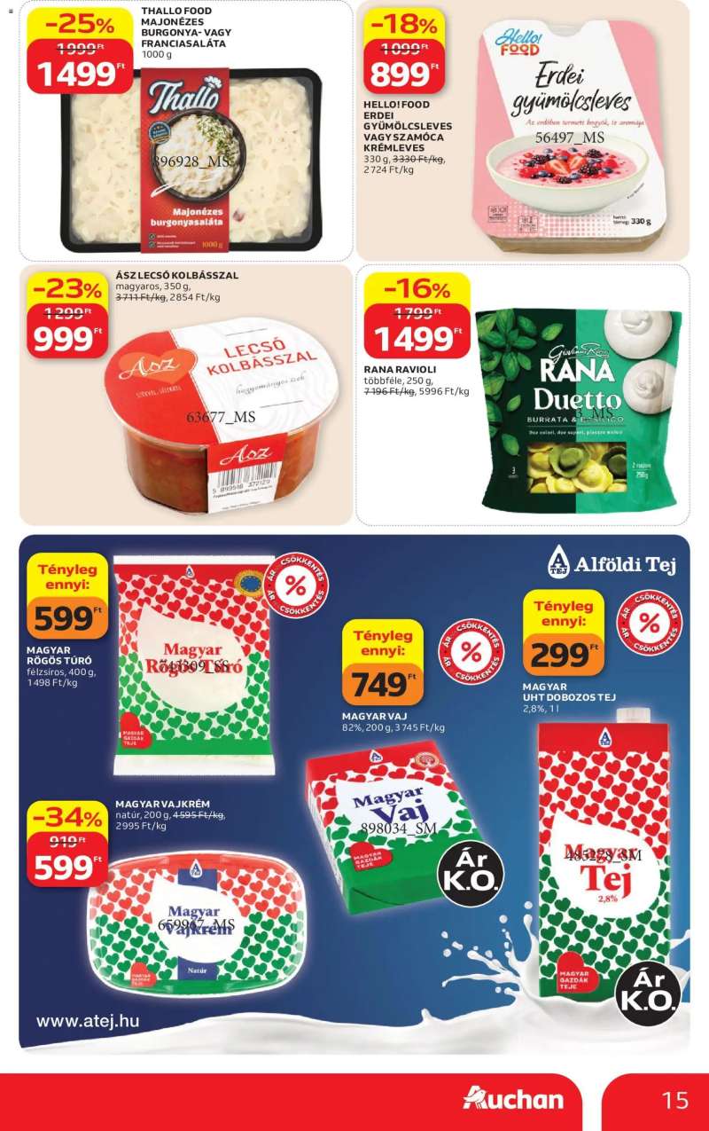 Auchan Auchan akciós újság 15 oldal