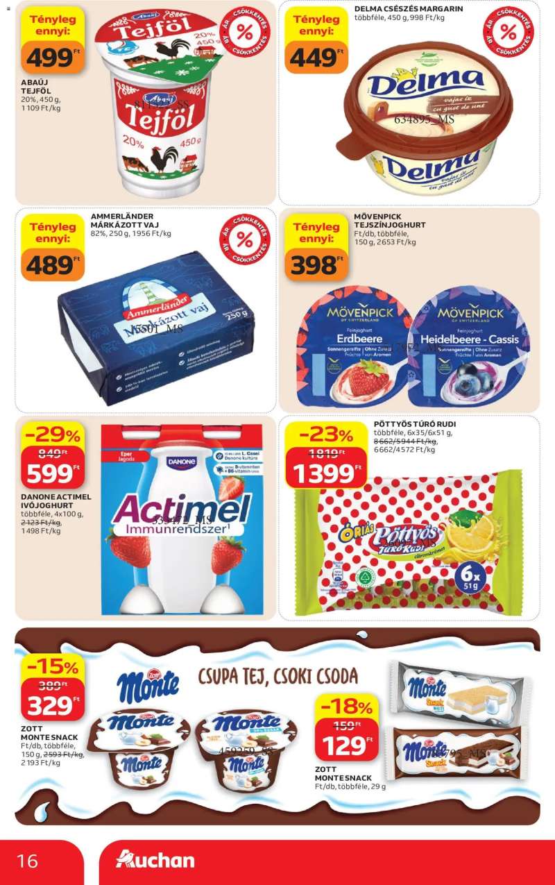 Auchan Auchan akciós újság 16 oldal