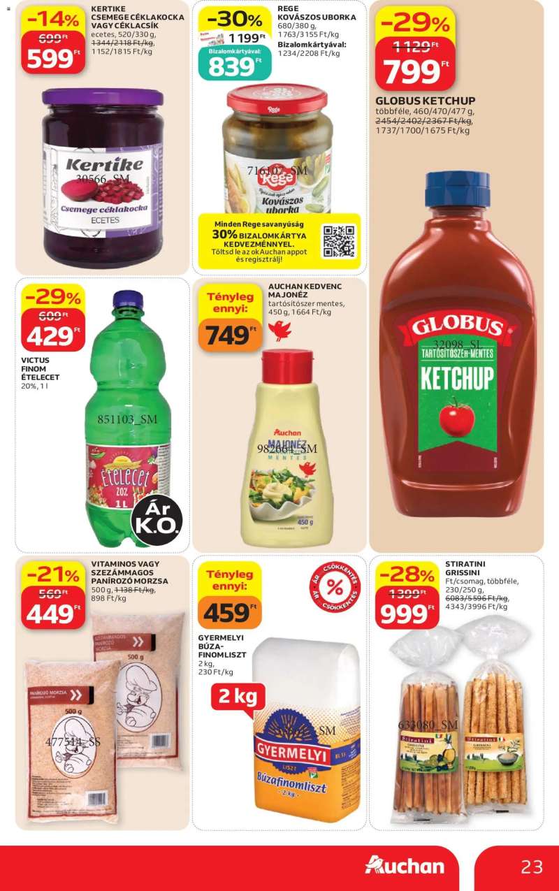 Auchan Auchan akciós újság 23 oldal