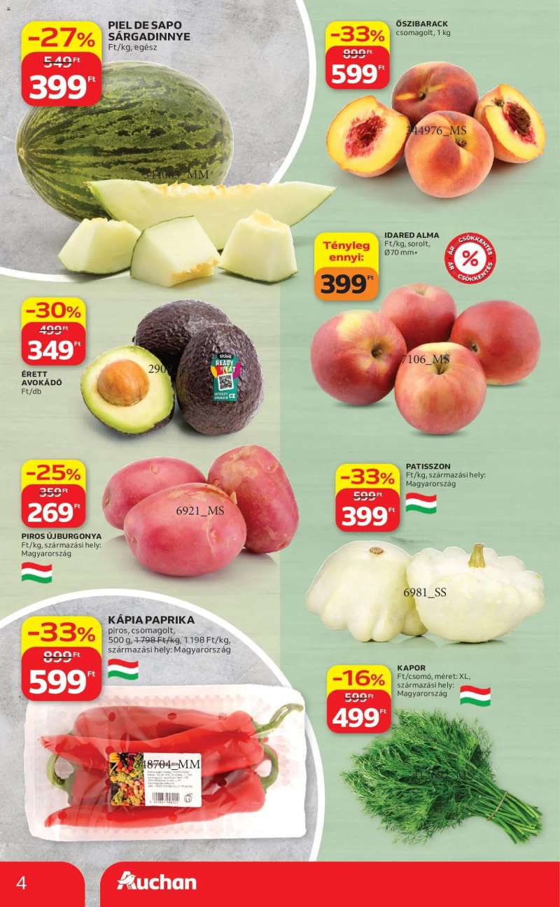 Auchan Auchan akciós újság 4 oldal