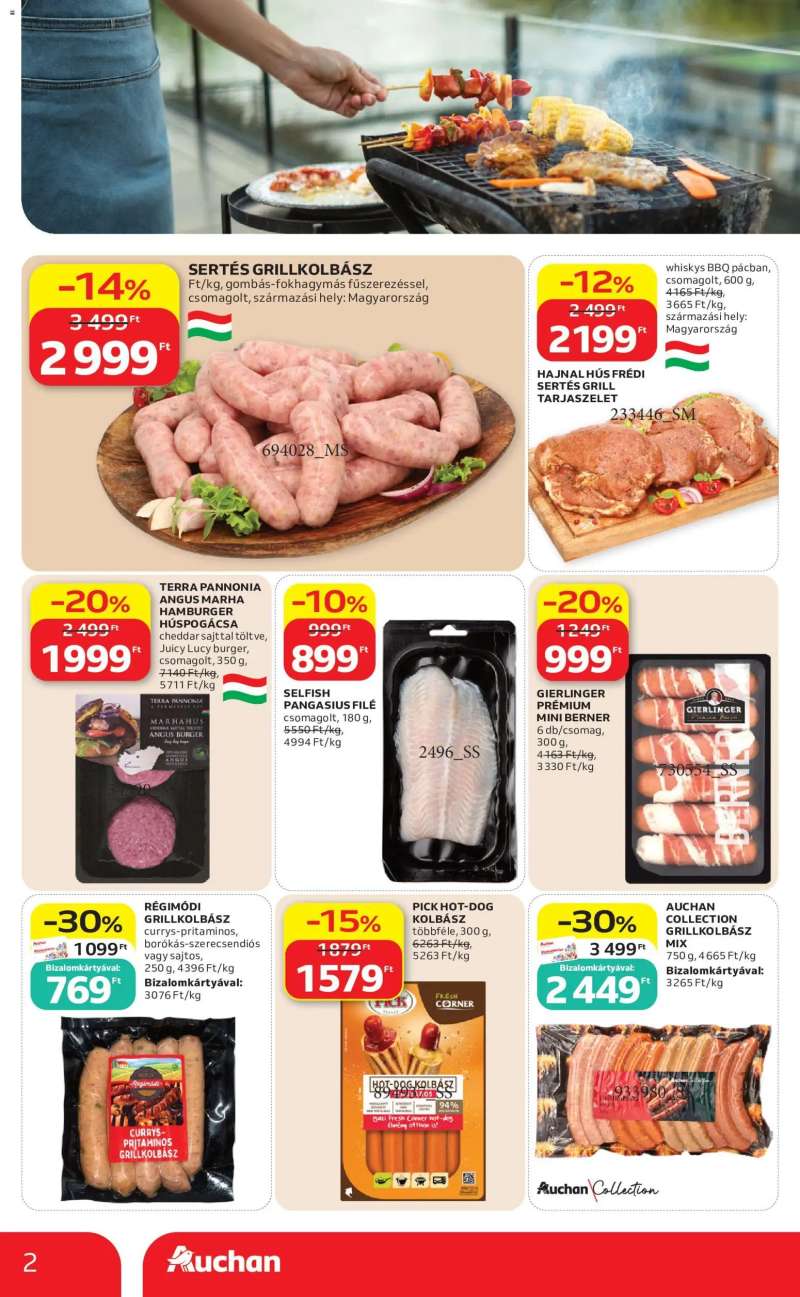 Auchan Auchan Grill ajánlatok 2 oldal
