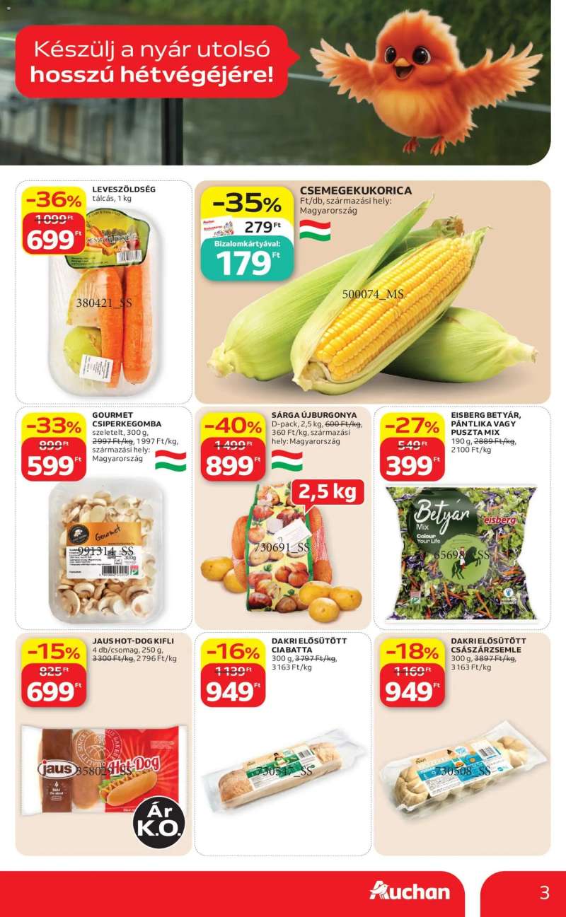 Auchan Auchan Grill ajánlatok 3 oldal
