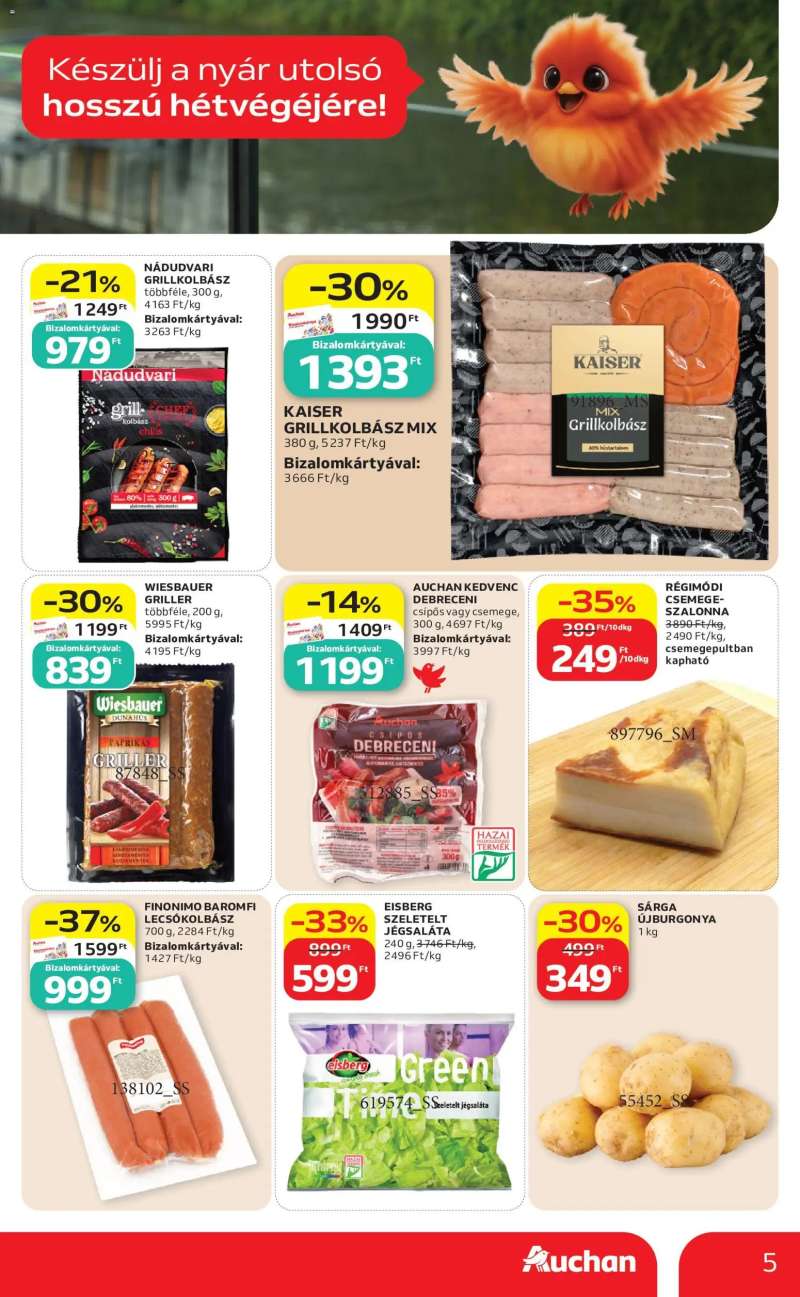 Auchan Auchan Grill ajánlatok 5 oldal