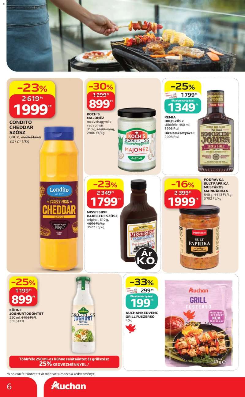 Auchan Auchan Grill ajánlatok 6 oldal