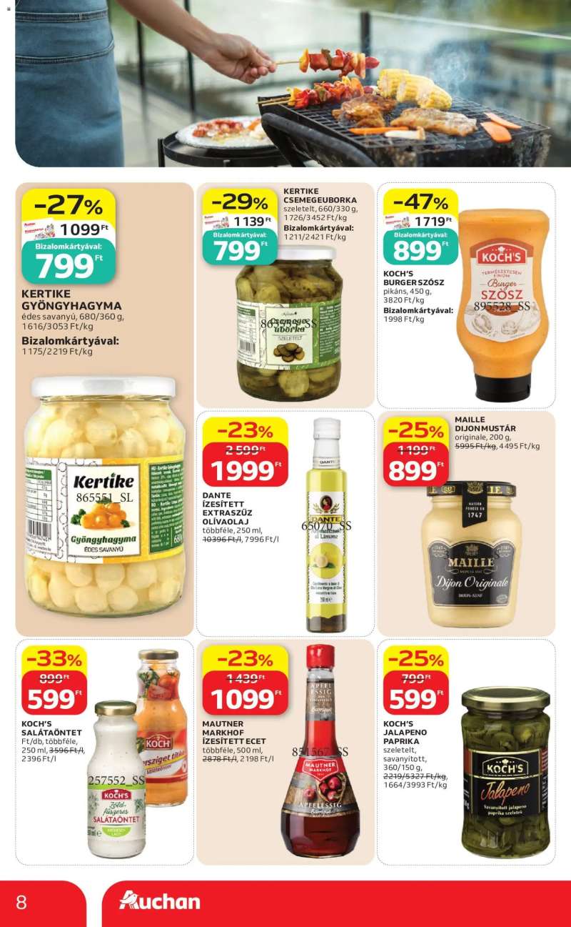 Auchan Auchan Grill ajánlatok 8 oldal