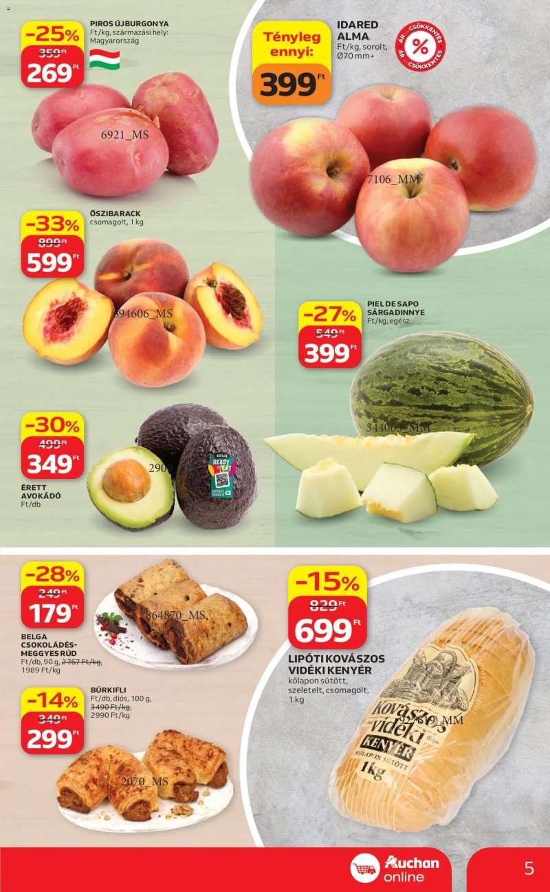 Auchan Auchan Szupermarket akciós újság 5 oldal