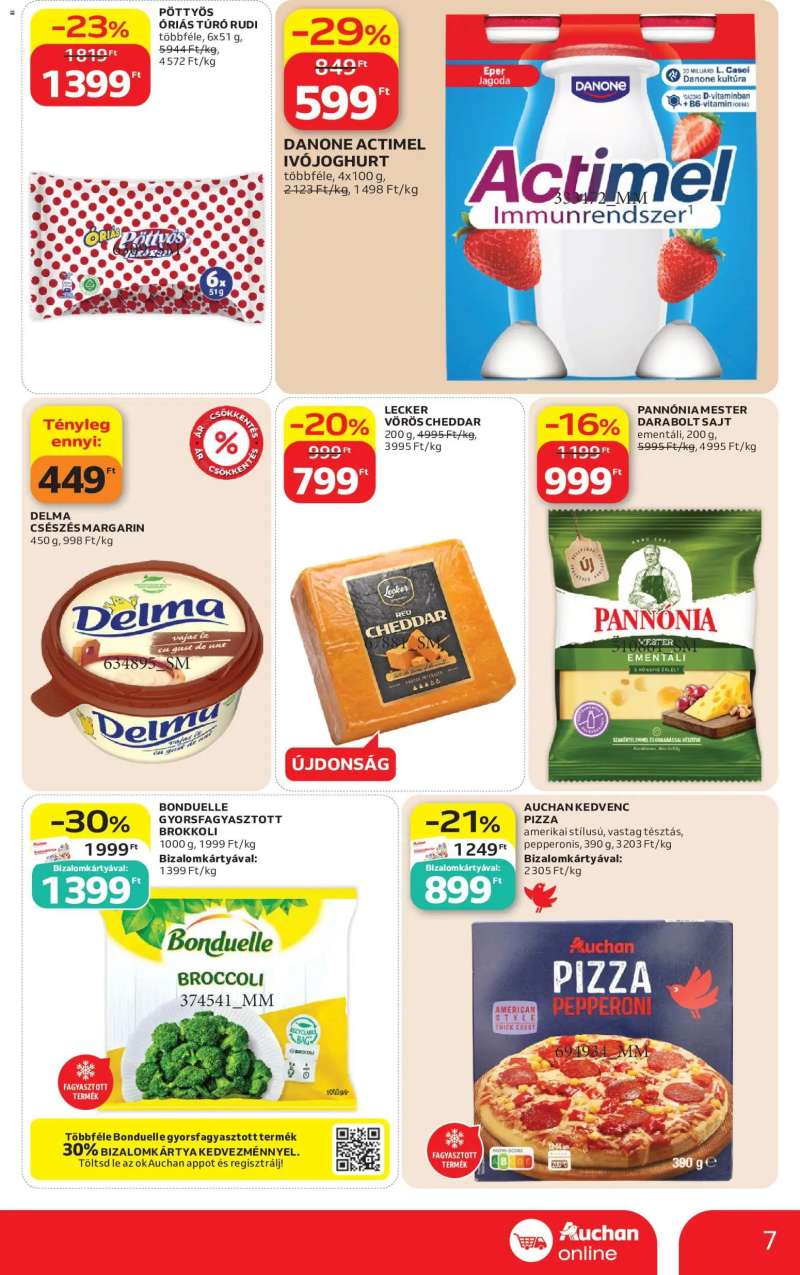 Auchan Auchan Szupermarket akciós újság 7 oldal