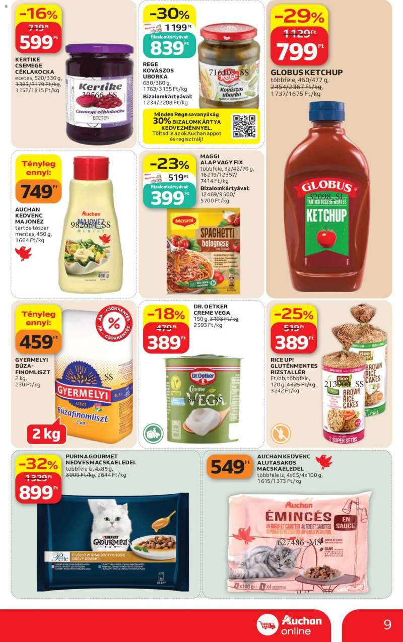 Auchan Auchan Szupermarket akciós újság 9 oldal