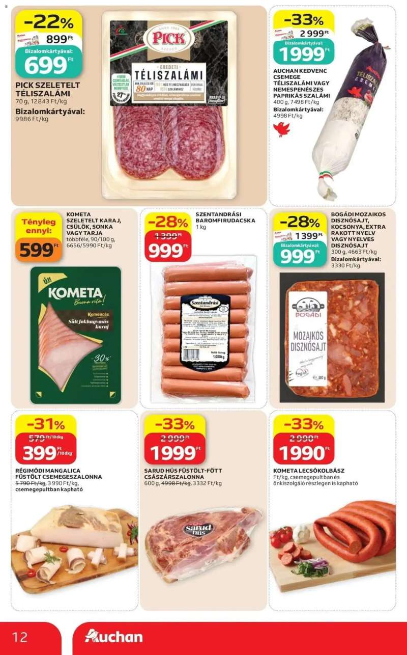 Auchan Auchan újság érvényessége 2026.08.19-ig 12 oldal