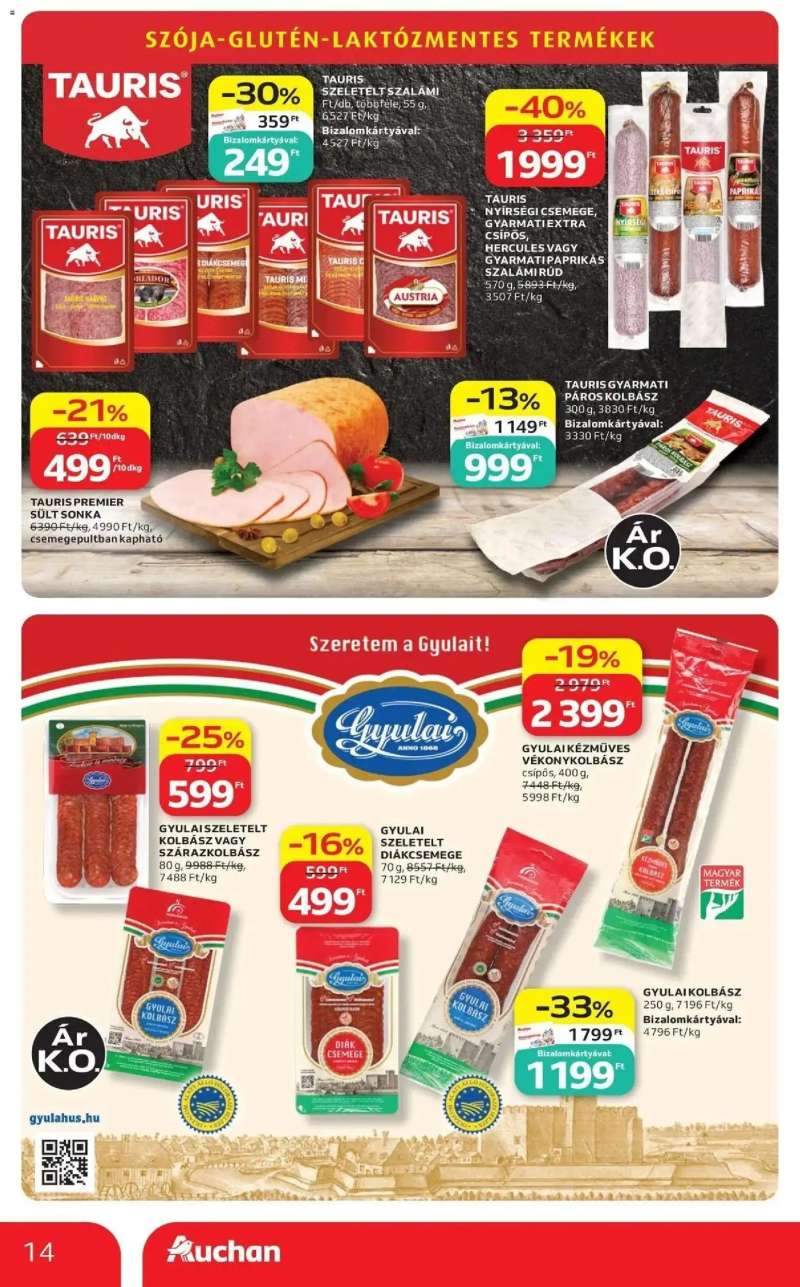 Auchan Auchan újság érvényessége 2026.08.19-ig 14 oldal