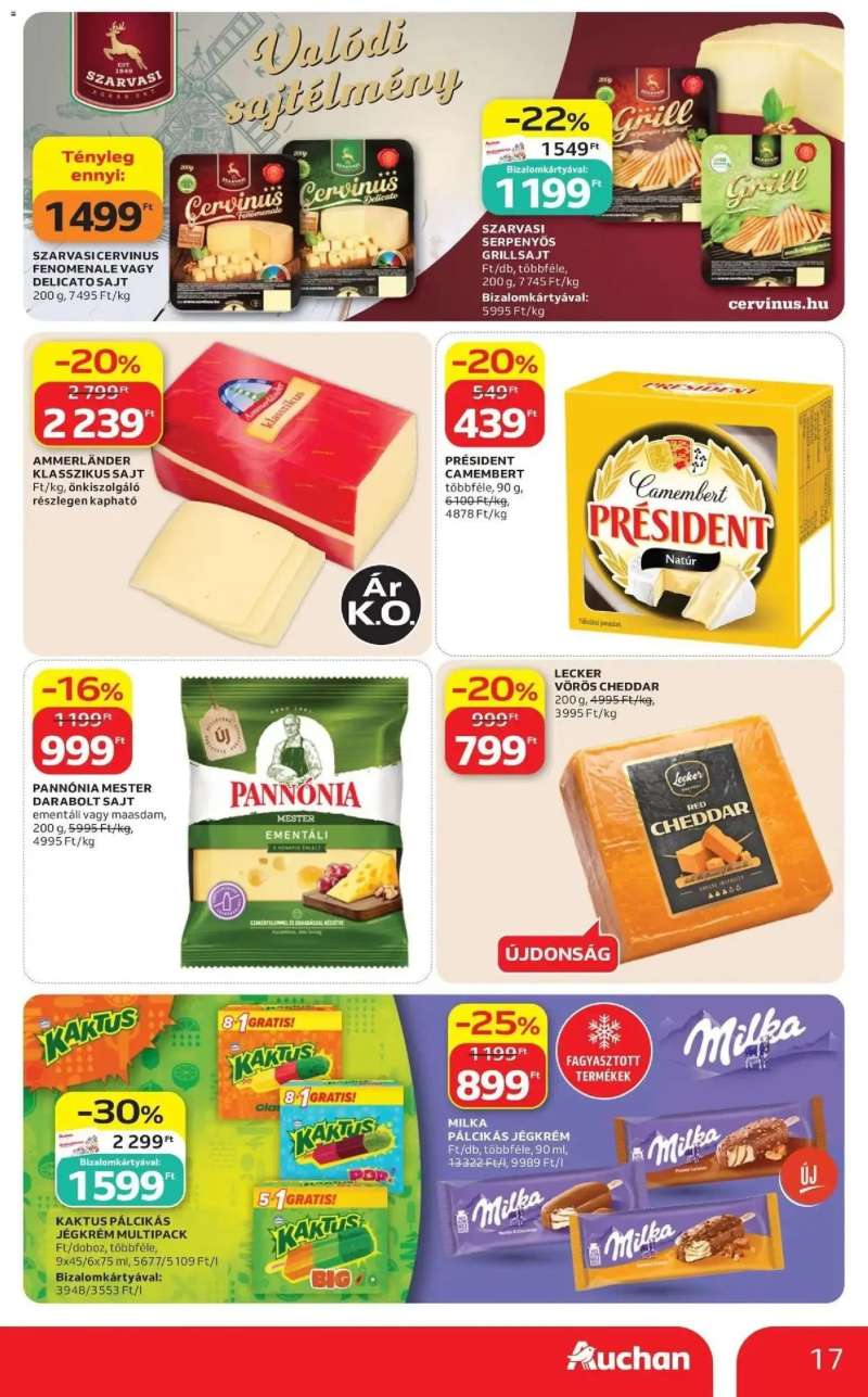 Auchan Auchan újság érvényessége 2026.08.19-ig 17 oldal