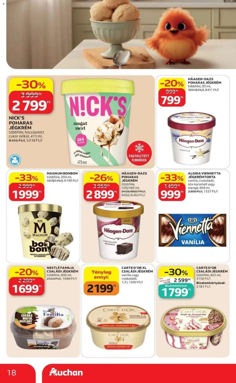 Auchan Auchan újság érvényessége 2026.08.19-ig 18 oldal