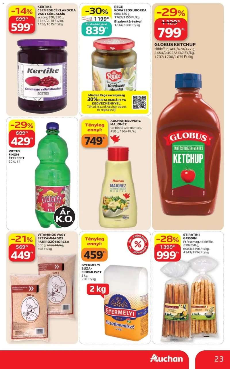 Auchan Auchan újság érvényessége 2026.08.19-ig 23 oldal