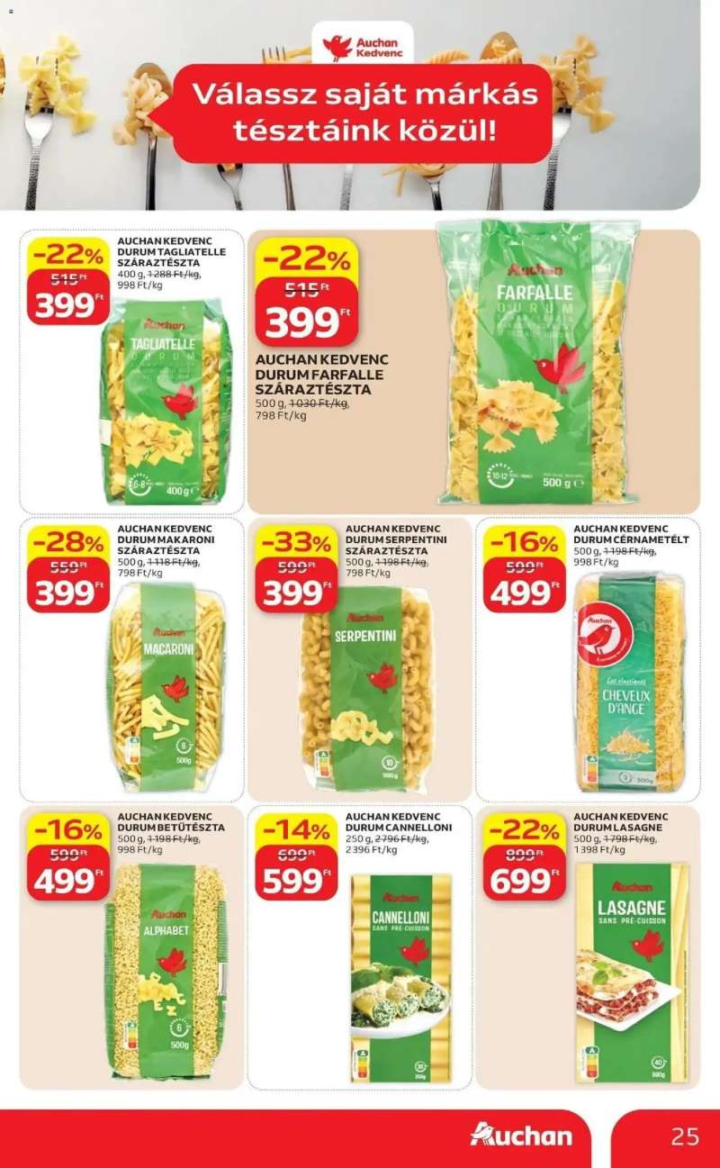 Auchan Auchan újság érvényessége 2026.08.19-ig 25 oldal
