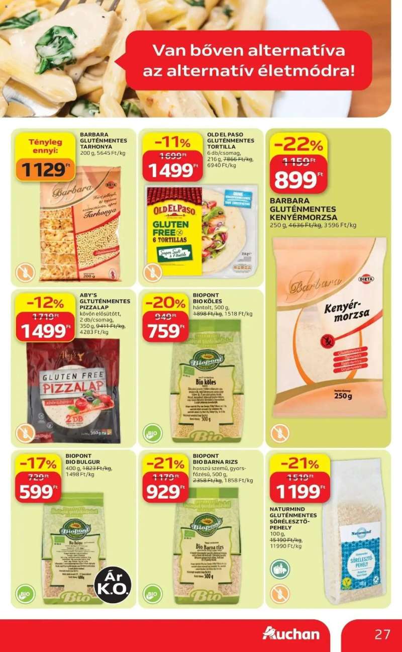 Auchan Auchan újság érvényessége 2026.08.19-ig 27 oldal