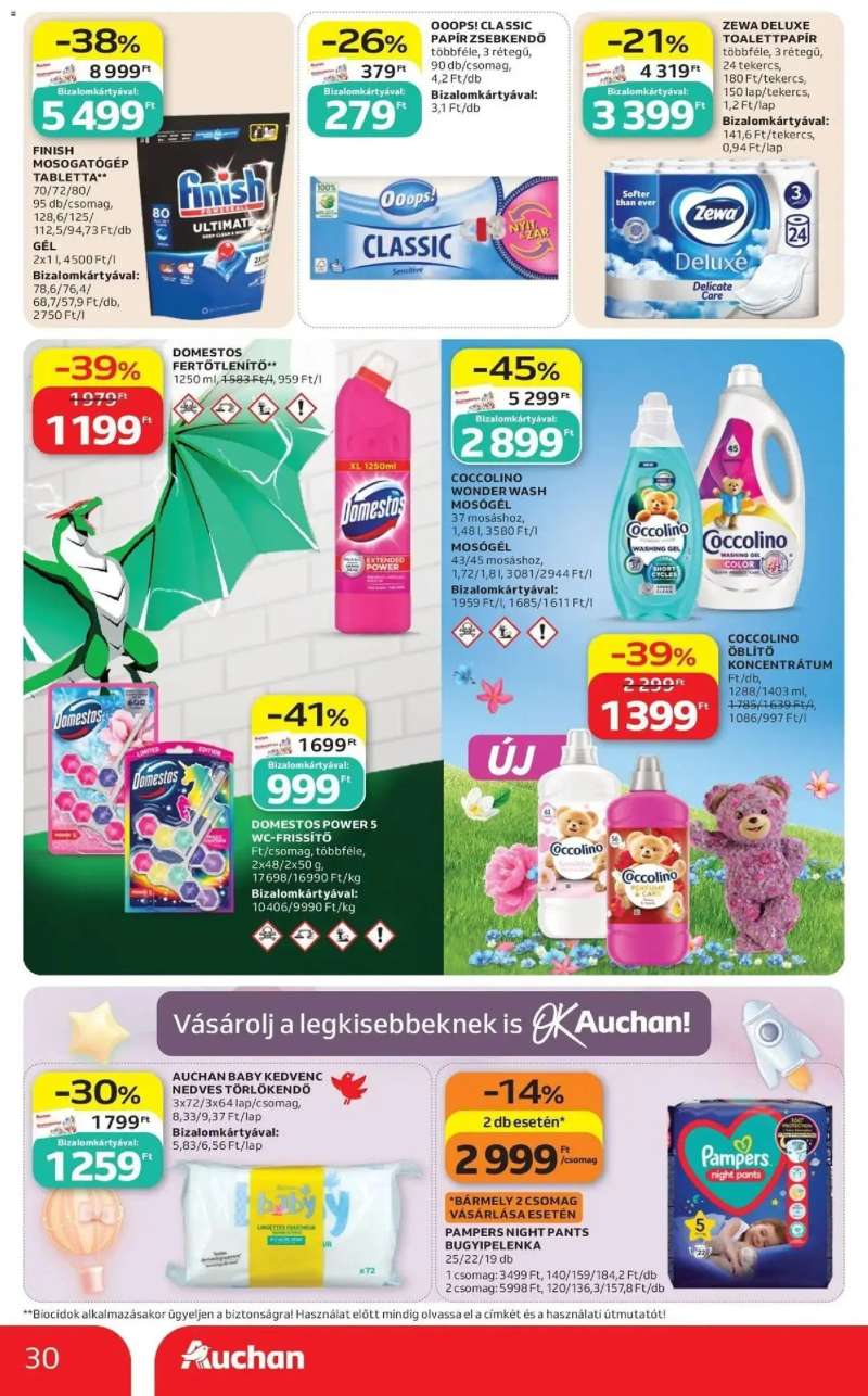 Auchan Auchan újság érvényessége 2026.08.19-ig 30 oldal