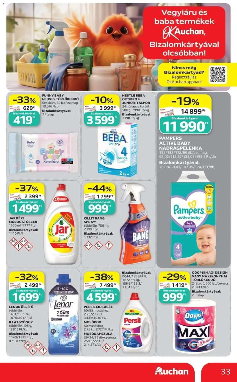 Auchan Auchan újság érvényessége 2026.08.19-ig 33 oldal