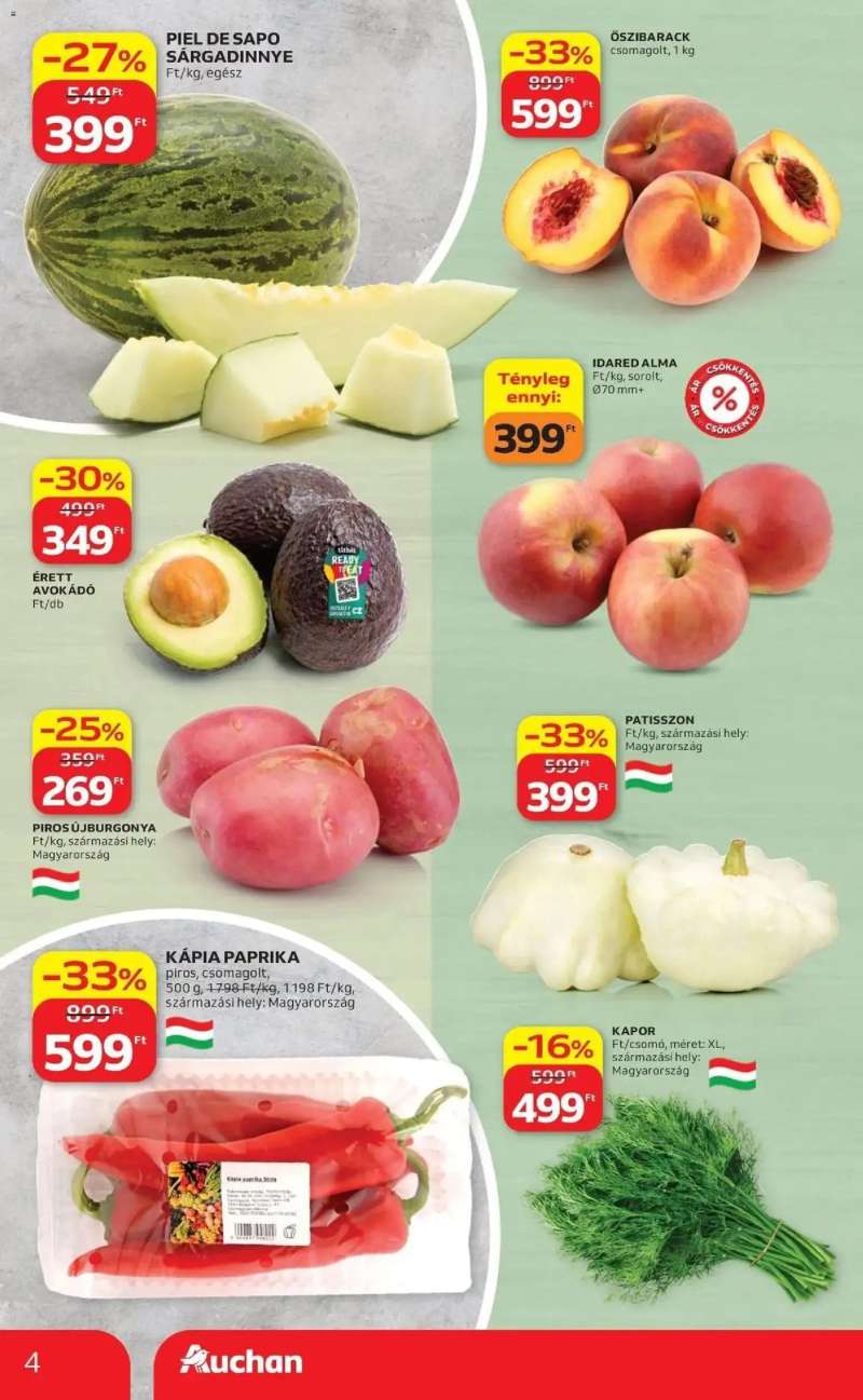 Auchan Auchan újság érvényessége 2026.08.19-ig 4 oldal