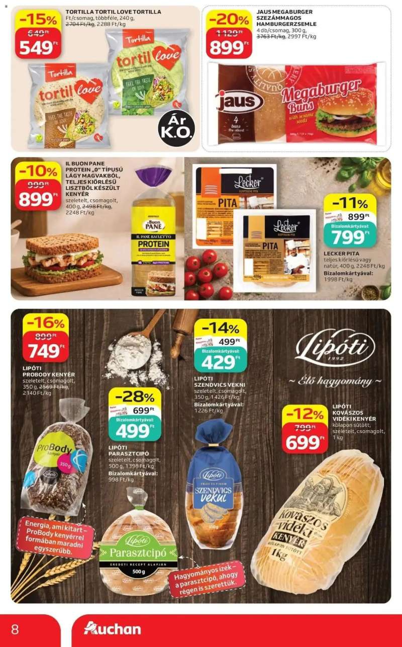 Auchan Auchan újság érvényessége 2026.08.19-ig 8 oldal
