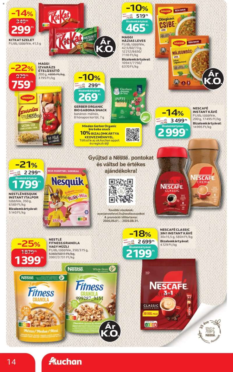 Auchan Auchan akciós újság 14 oldal