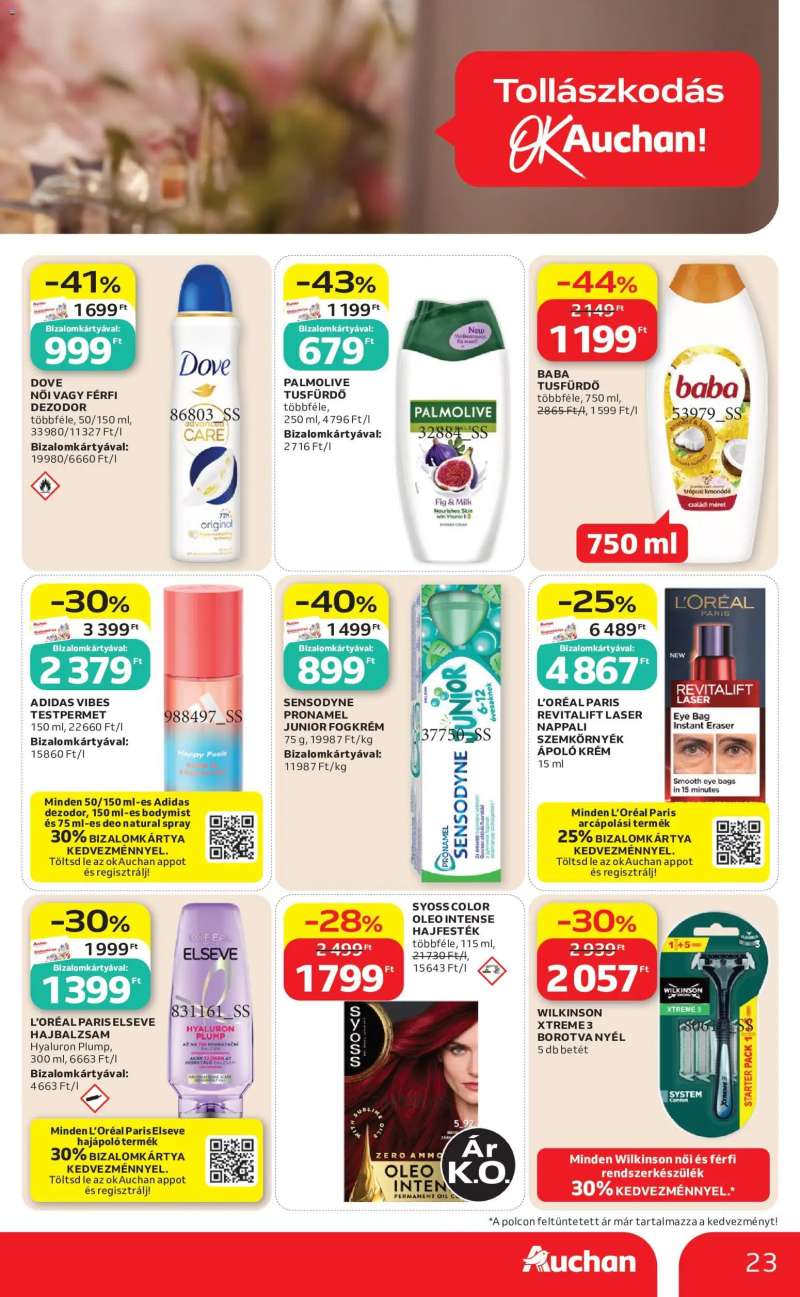 Auchan Auchan akciós újság 23 oldal