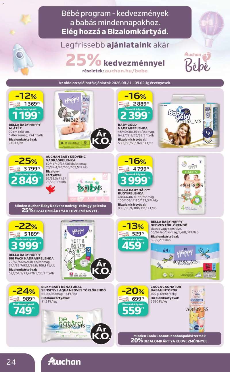 Auchan Auchan akciós újság 24 oldal