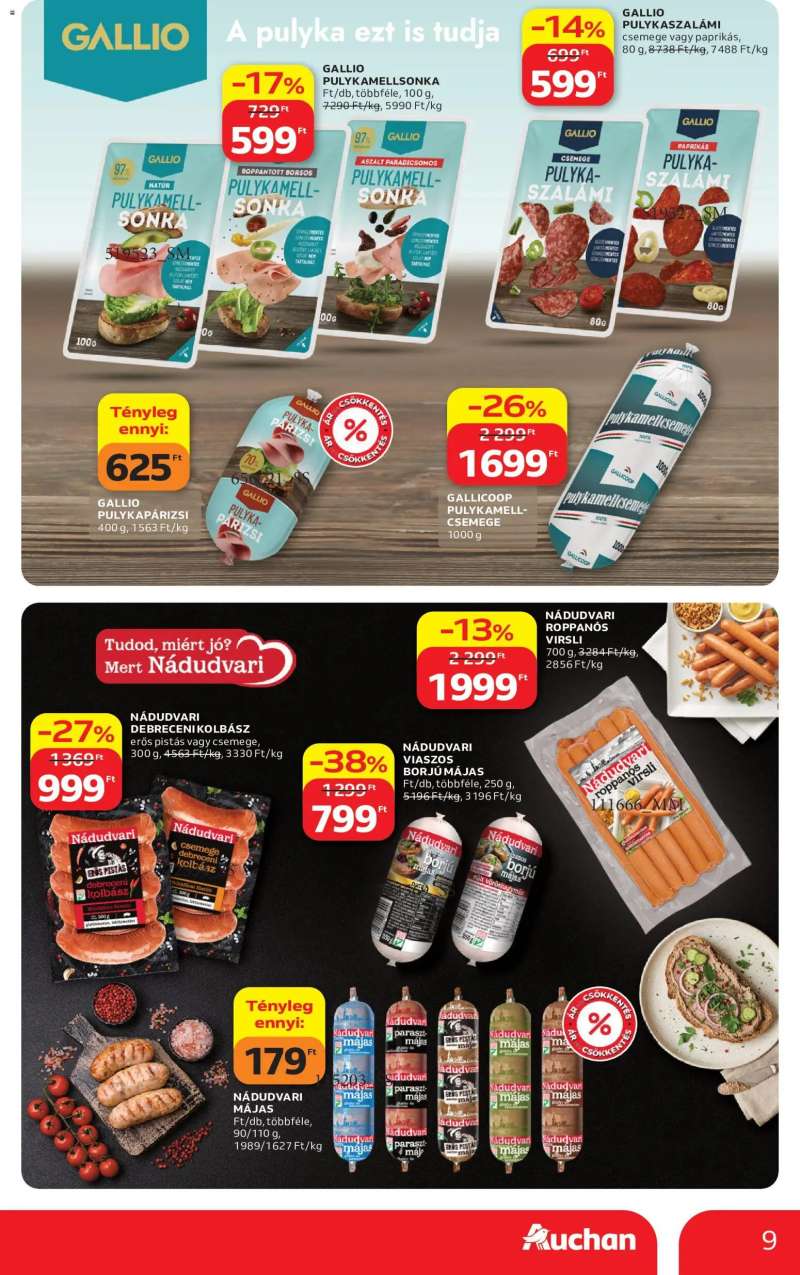 Auchan Auchan akciós újság 9 oldal