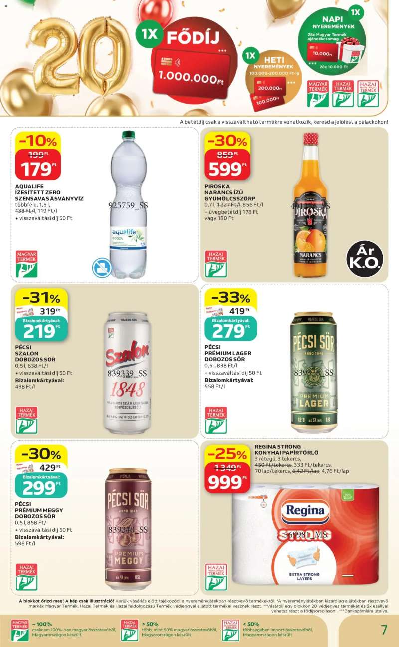 Auchan Auchan Hazai termék ajánlatok 7 oldal