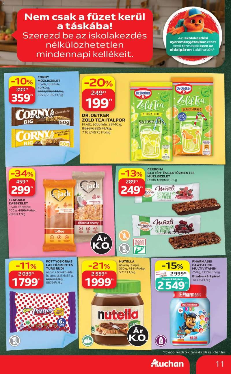 Auchan Auchan Iskolakezdés ajánlatok 11 oldal