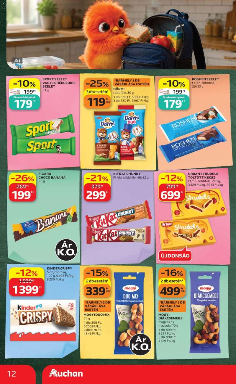 Auchan Auchan Iskolakezdés ajánlatok 12 oldal