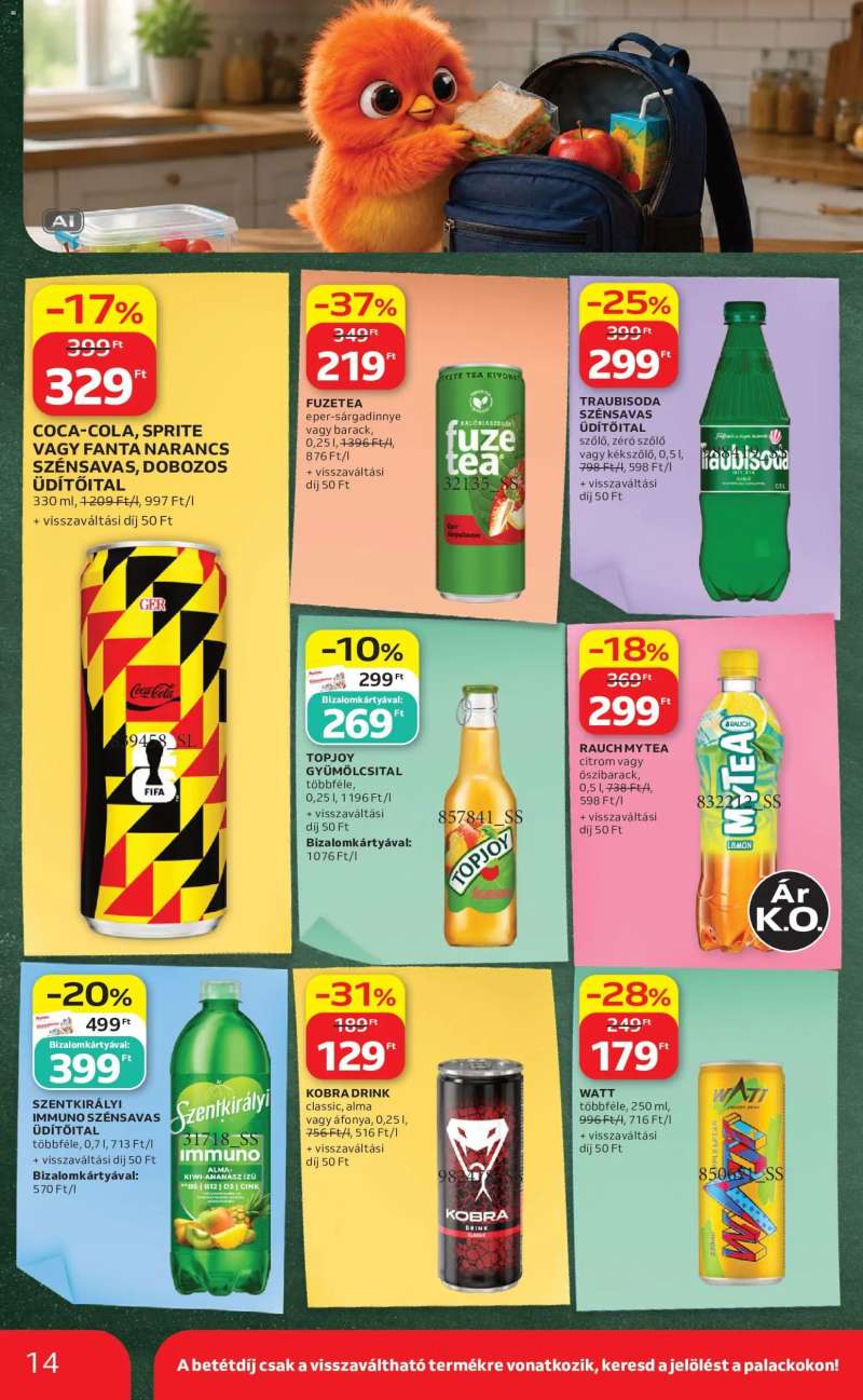 Auchan Auchan Iskolakezdés ajánlatok 14 oldal