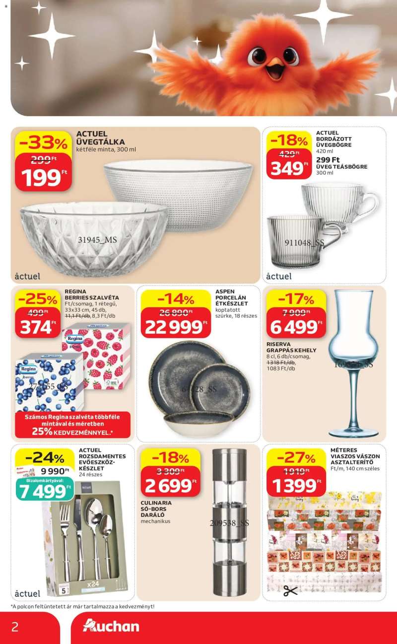 Auchan Auchan Lakberendezés ajánlatok 2 oldal
