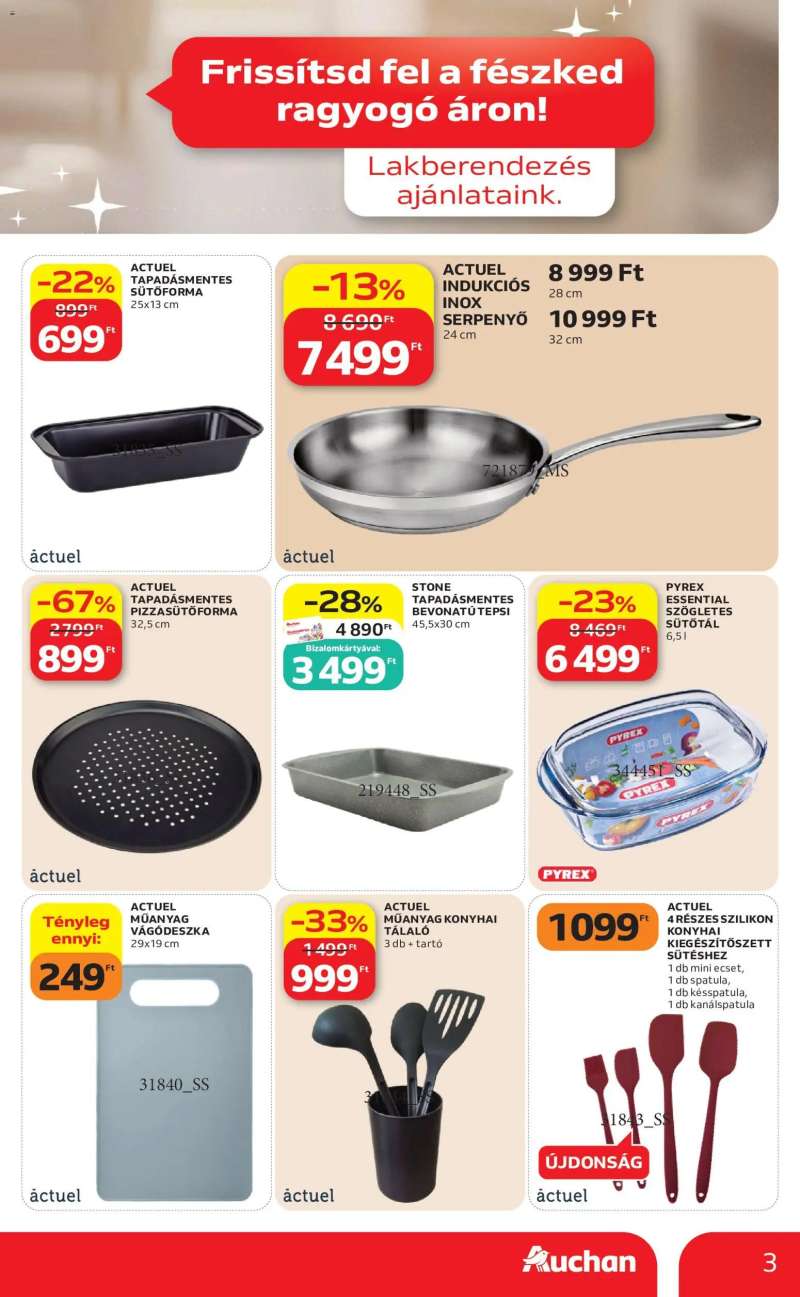 Auchan Auchan Lakberendezés ajánlatok 3 oldal