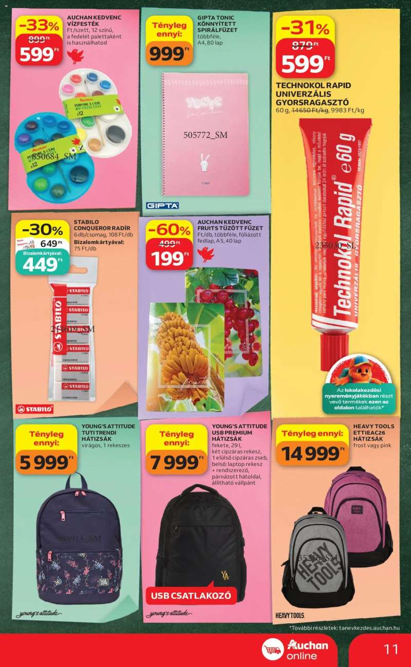 Auchan Auchan Szupermarket akciós újság 11 oldal