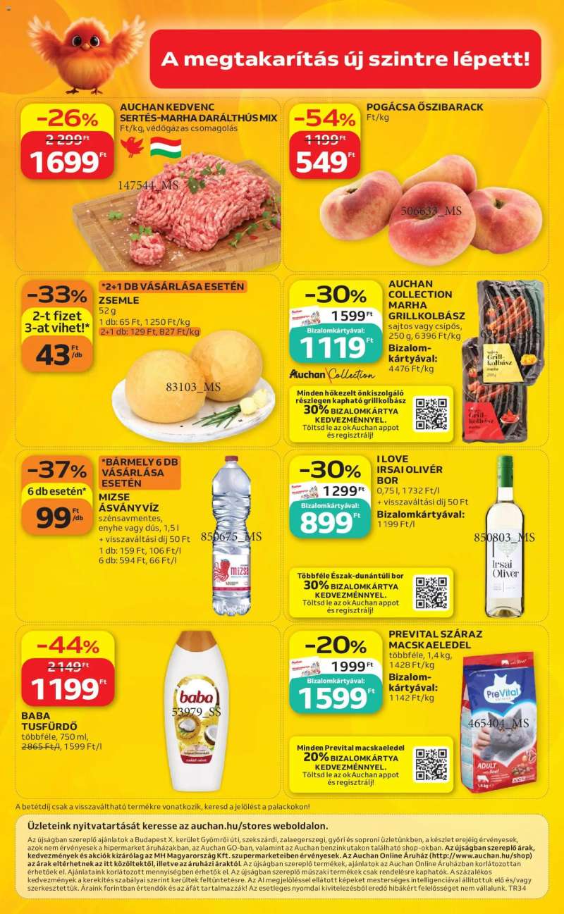 Auchan Auchan Szupermarket akciós újság 12 oldal