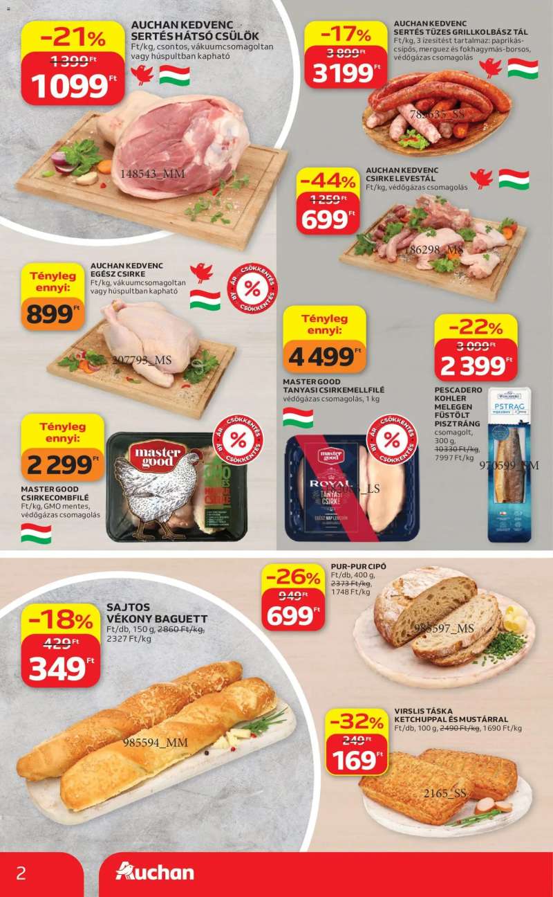 Auchan Auchan Szupermarket akciós újság 2 oldal