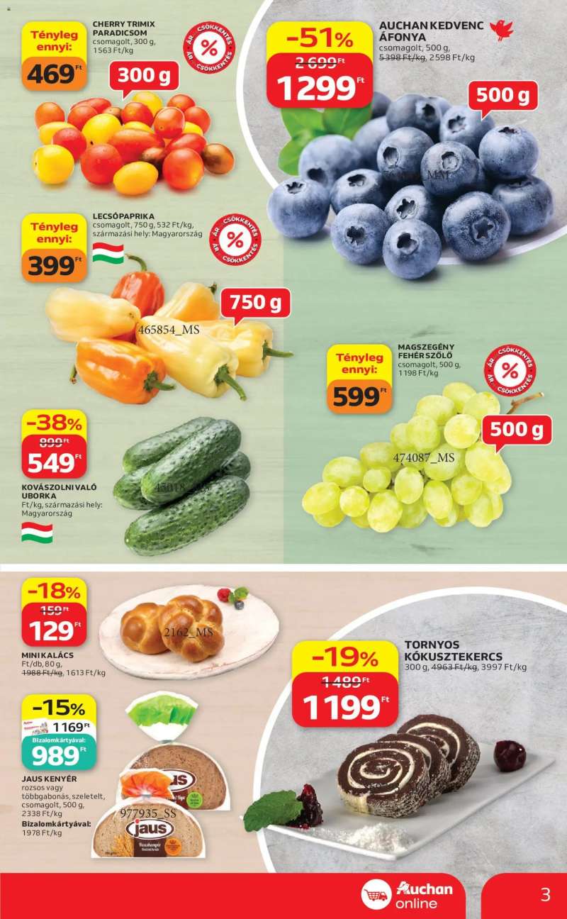 Auchan Auchan Szupermarket akciós újság 3 oldal
